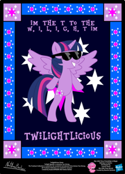 Size: 758x1054 | Tagged: safe, artist:strykarispeeder, part of a set, twilight sparkle, alicorn, pony, g4, bipedal, female, mare, solo, sunglasses, twilight sparkle (alicorn), twilightlicious