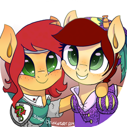 Size: 1024x1024 | Tagged: safe, artist:binidi, oc, oc only, oc:canni soda, oc:sani soda, galacon, cute, duo, germany, mascot, ocbetes, simple background, transparent background