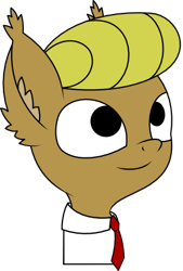 Size: 300x444 | Tagged: artist needed, safe, oc, oc only, pony, bust, clothes, ear fluff, ear tufts, necktie, portrait, simple background, smiling, solo, transparent background