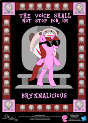 Size: 758x1054 | Tagged: safe, artist:strykarispeeder, part of a set, oc, oc only, earth pony, pony, g4, bipedal, brynna drummond, brynnalicious, female, mare, solo, sunglasses, twilightlicious