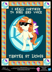 Size: 758x1054 | Tagged: safe, artist:strykarispeeder, part of a set, oc, oc only, oc:tabitha st germain, alicorn, pony, g4, alicorn oc, bipedal, horn, sunglasses, tabitha st. germain, wings