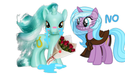 Size: 4000x2500 | Tagged: safe, gameloft, lyra heartstrings, radiant hope, pony, unicorn, g4, idw, 1000 hours in ms paint, 1000 years in photoshop, bouquet, bouquet of flowers, butt, cape, clothes, crying, cutie mark, duo, duo female, female, flower, horn, idw showified, irl, irl flower, irl toy, ironic, lesbian, looking at someone, looking at you, lyra is not amused, lyrahope, mare, meme, no, photo, plot, rose, shitposting, simple background, text, toy, transparent background, trollface, unamused, vector