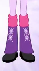 Size: 273x494 | Tagged: safe, screencap, twilight sparkle, equestria girls, g4, boots shot, clothes, eg stomp, leg warmers, legs, pictures of legs, shoes, solo, the eg stomp, twilight sparkle (alicorn)