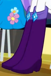 Size: 264x394 | Tagged: safe, screencap, rarity, equestria girls, g4, my little pony equestria girls, boots, boots shot, high heel boots, legs, pictures of legs, shoes