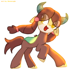 Size: 1200x1200 | Tagged: safe, artist:memengla, yona, earth pony, pony, g4, cute, ponified, simple background, solo, white background, yonadorable