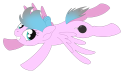 Size: 2040x1189 | Tagged: safe, artist:dyonys, oc, oc:pink smoke, pegasus, pony, female, flying, mare, simple background, transparent background