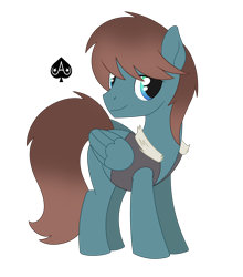 Size: 1914x2174 | Tagged: safe, alternate version, artist:dyonys, oc, oc:dream ace, pegasus, pony, clothes, cutie mark, male, stallion, vest