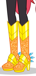 Size: 509x1061 | Tagged: safe, screencap, sunset shimmer, equestria girls, g4, boots, boots shot, crystal guardian, high heel boots, legs, pictures of legs, shoes