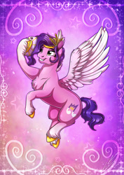 Size: 3508x4961 | Tagged: safe, artist:lupiarts, pipp petals, pegasus, pony, g5, my little pony: a new generation, absurd resolution, adorapipp, cellphone, chest fluff, coat markings, cute, digital art, drawing, eyebrows, eyelashes, fanart, female, flying, grin, mare, phone, pipp is short, poster, selfie, smartphone, smiling, socks (coat markings), solo, spread wings, unshorn fetlocks, wings