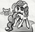 Size: 2088x1913 | Tagged: safe, artist:solid shrimp, pinkie pie, earth pony, pony, g4, female, grayscale, monochrome, solo