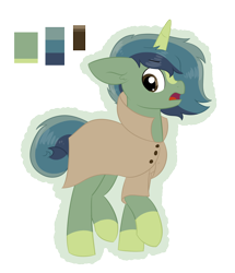 Size: 1328x1544 | Tagged: safe, artist:queenderpyturtle, oc, oc only, unnamed oc, pony, unicorn, clothes, male, simple background, solo, stallion, transparent background