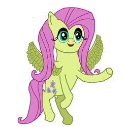 Size: 1000x1000 | Tagged: safe, artist:nate5700, fluttershy, pegasus, pony, g4, flying, simple background, solo, spread wings, white background, wings