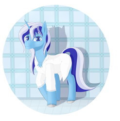 Size: 1200x1216 | Tagged: safe, artist:drakang, minuette, pony, unicorn, g4, clothes, doctor, female, lab coat, mare, solo