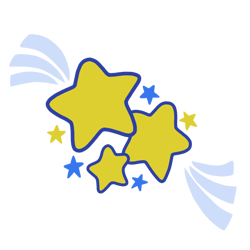 Size: 768x768 | Tagged: safe, artist:dartielarkie, starbeam, g3, blue star, cutie mark, cutie mark only, no pony, shooting star, simple background, solo, stars, transparent background, vector, yellow star