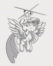 Size: 2040x2505 | Tagged: safe, artist:leadhooves, twilight sparkle, alicorn, pony, g4, female, frown, grayscale, high res, looking at you, magic, mare, monochrome, solo, spread wings, twilight sparkle (alicorn), wings
