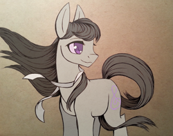 Size: 2741x2156 | Tagged: safe, artist:sparklemongoose, octavia melody, earth pony, pony, g4, female, high res, mare, smiling, solo, wind, windswept mane