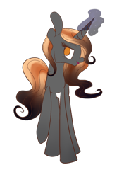 Size: 634x900 | Tagged: safe, artist:tinyfeather, oc, oc only, oc:wind up, pony, unicorn, female, horn, looking at you, magic, mare, simple background, smiling, solo, transparent background, unicorn oc