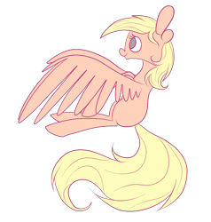 Size: 858x900 | Tagged: safe, artist:tinyfeather, oc, oc only, oc:sun tease, pegasus, pony, female, mare, pegasus oc, simple background, smiling, solo, spread wings, transparent background, wings