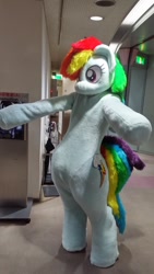 Size: 576x1024 | Tagged: safe, rainbow dash, human, pony, g4, clothes, cosplay, costume, fursuit, irl, irl human, japan, japan ponycon, photo, solo