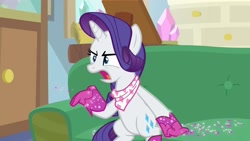 Size: 1920x1080 | Tagged: safe, screencap, rarity, pony, g4, the end in friend, boots, glitter boots, shoes, solo, starlight's office