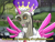 Size: 1050x800 | Tagged: safe, artist:gloomydinosaur, discord, draconequus, g4, my little pony: friendship is magic, twilight's kingdom, crown, fake horn, fake wings, horn, jewelry, male, marvel, meme, norman osborn, outdoors, parody, princess discord, regalia, simple background, solo, spider-man, text, willem dafoe