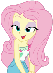 Size: 1333x1837 | Tagged: safe, edit, edited screencap, screencap, fluttershy, human, equestria girls, equestria girls specials, g4, my little pony equestria girls: better together, my little pony equestria girls: spring breakdown, adorasexy, background removed, cute, eyebrows, eyeshadow, female, lidded eyes, makeup, not a vector, open mouth, open smile, sexy, shyabetes, simple background, smiling, solo, transparent background