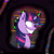 Size: 2400x2400 | Tagged: safe, artist:habiepon3, twilight sparkle, pony, unicorn, g4, bust, corrupted, creepy, creepy smile, error, female, friday night funkin', glitch, grin, high res, mare, no pupils, pibby, smiling, solo, unicorn twilight