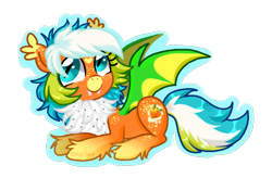 Size: 1367x899 | Tagged: safe, artist:kaikururu, oc, oc only, bat pony, pony, bat pony oc, bat wings, chest fluff, lying down, prone, simple background, slit pupils, smiling, transparent background, wings