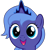 Size: 534x583 | Tagged: safe, editor:dassboshit, princess luna, alicorn, pony, g4, adorable face, blue eyes, bust, crown, cute, female, filly, foal, happy, horn, jewelry, lunabetes, open mouth, open smile, paintdotnet, portrait, princess, regalia, simple background, smiling, solo, transparent background, woona, younger