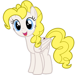 Size: 1600x1562 | Tagged: safe, artist:foxyfell1337, surprise, pegasus, pony, g1, g4, adoraprise, base used, cute, female, folded wings, g1 to g4, generation leap, mare, open mouth, open smile, simple background, smiling, solo, transparent background, vector, wings