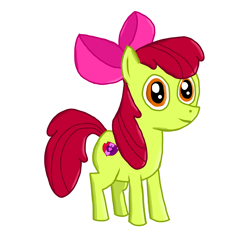 Size: 2000x2000 | Tagged: safe, artist:nate5700, apple bloom, earth pony, pony, g4, high res, simple background, solo, white background