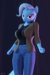 Size: 1280x1920 | Tagged: safe, artist:shadowboltsfm, trixie, anthro, plantigrade anthro, g4, 3d, 60 fps, absurd file size, adorasexy, animated, ass, blender, breasts, busty trixie, butt, butt shake, clothes, cute, dancing, female, high heels, implied tail hole, jeans, looking at you, music, nail polish, not sfm, pants, sexy, shoes, smiling, solo, sound, the great and powerful ass, webm