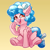 Size: 4000x4000 | Tagged: safe, artist:witchtaunter, cozy glow, pegasus, pony, g4, chest fluff, commission, commissioner:reversalmushroom, cozybetes, cute, ear fluff, female, frog (hoof), gradient background, open mouth, open smile, shoulder fluff, smiling, solo, underhoof