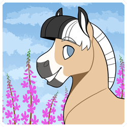 Size: 1000x1000 | Tagged: safe, artist:jackiebloom, oc, pony, bust, flower, portrait, solo