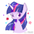 Size: 1080x1080 | Tagged: dead source, safe, artist:piaojun55154, twilight sparkle, pony, g4, blushing, bust, chest fluff, female, looking at you, mare, portrait, simple background, solo, white background