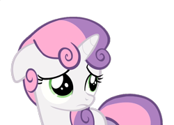 Size: 1005x720 | Tagged: safe, edit, edited screencap, screencap, sweetie belle, pony, unicorn, g4, my little pony: friendship is magic, season 2, sisterhooves social, background removed, cute, diasweetes, female, filly, floppy ears, foal, not a vector, simple background, transparent background