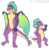 Size: 1024x1042 | Tagged: safe, artist:renhorse, spike, dragon, g4, alternate design, older, older spike, simple background, transparent background, winged spike, wings