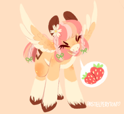 Size: 960x879 | Tagged: safe, artist:pastelperyton, oc, oc only, pegasus, pony, braid, solo, unshorn fetlocks