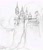 Size: 1854x2138 | Tagged: safe, artist:davedunnet, my little pony: the art of equestria, official, canterlot castle, concept art, grayscale, monochrome, pencil drawing, traditional art