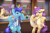 Size: 4000x2600 | Tagged: safe, artist:rivin177, oc, oc:ashie, oc:sierra nightingale, deer, deer pony, original species, pegasus, pony, alcohol, bag, bar, bartender, bottle, cafe, clothes, counter, drunk, dusk, glass, lamp, necktie, pale belly, rum, saddle bag, shirt, untie tie, whiskey, wings