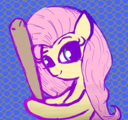 Size: 1467x1381 | Tagged: safe, artist:solid shrimp, fluttershy, pegasus, pony, g4, baseball bat, ishygddt, meme, ponified meme, reaction image, solo