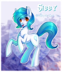 Size: 524x604 | Tagged: safe, artist:limreiart, oc, oc:sibby, earth pony, pony, mascot, sibbronycon, solo