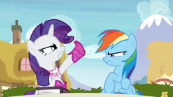 Size: 1920x1080 | Tagged: safe, screencap, rainbow dash, rarity, g4, the end in friend, boots, glitter boots, shoes