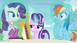 Size: 1920x1080 | Tagged: safe, screencap, rainbow dash, rarity, starlight glimmer, g4, the end in friend, boots, glitter boots, shoes