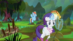 Size: 1920x1080 | Tagged: safe, screencap, rainbow dash, rarity, g4, the end in friend, boots, glitter boots, shoes