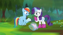 Size: 1920x1080 | Tagged: safe, screencap, rainbow dash, rarity, g4, the end in friend, boots, glitter boots, shoes