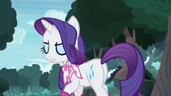 Size: 1920x1080 | Tagged: safe, screencap, rarity, g4, the end in friend, boots, butt, glitter boots, plot, shoes