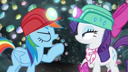 Size: 1920x1080 | Tagged: safe, screencap, rainbow dash, rarity, g4, the end in friend, boots, glitter boots, shoes