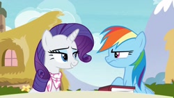 Size: 1920x1080 | Tagged: safe, screencap, rainbow dash, rarity, g4, the end in friend