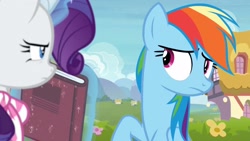 Size: 1920x1080 | Tagged: safe, screencap, rainbow dash, rarity, g4, the end in friend